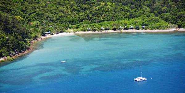 Gelände des Paradise Bay Resort auf Long Island